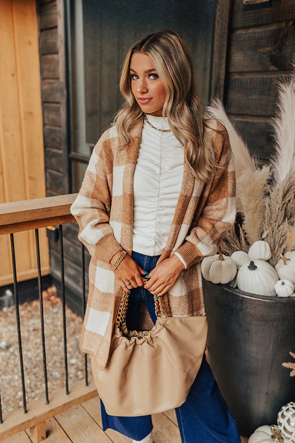 Shirred Mock Neck Top Off-White