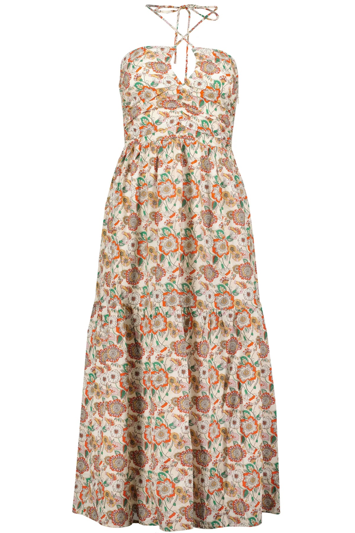 Print Halter Dress