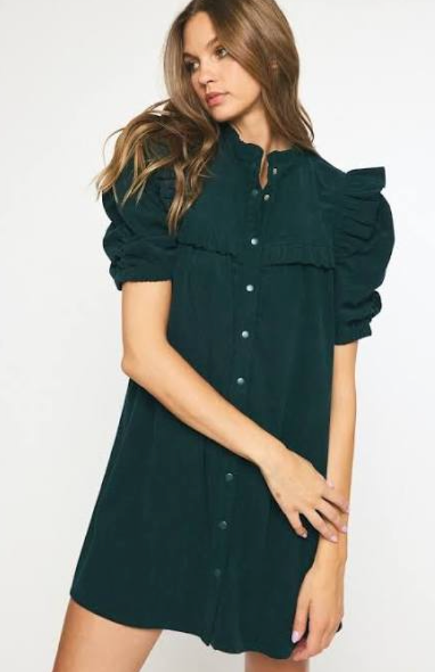Corduroy Dress BLK