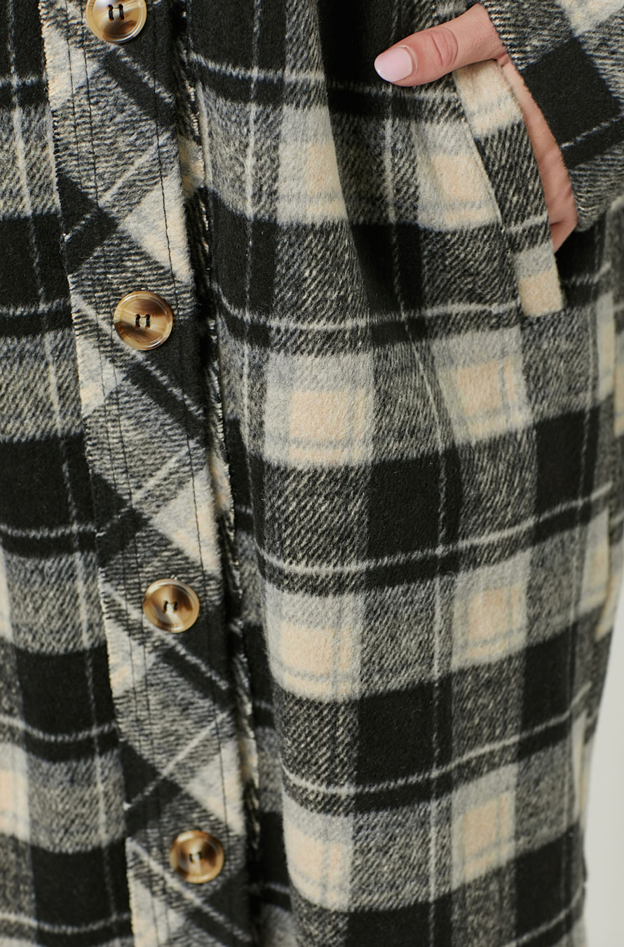 Plaid Long Placket