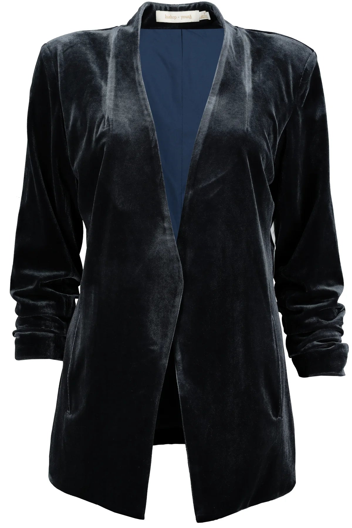Icon Velvet Blazer Blue