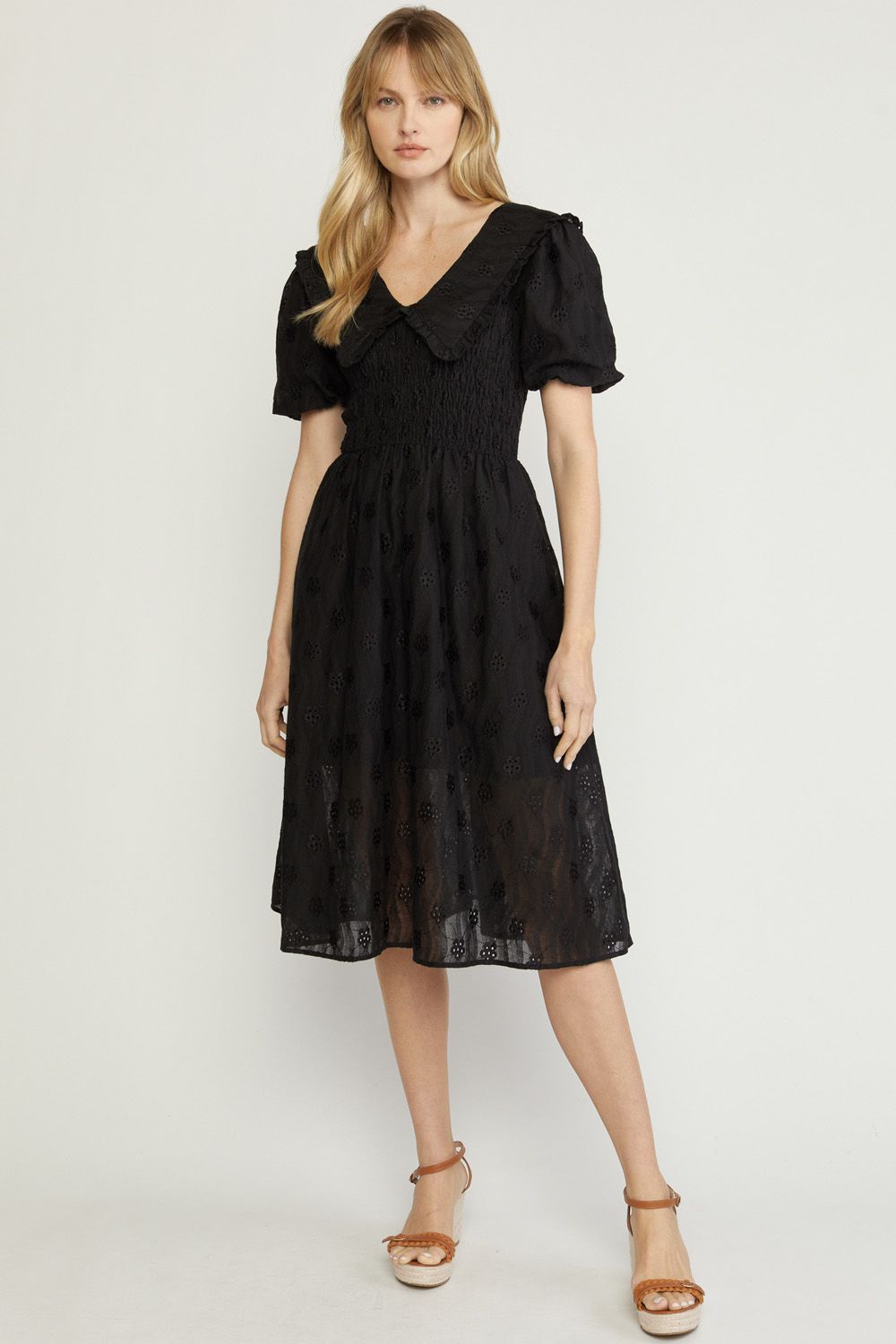 Eyelet Black Dress Elevate Your Everyday Eyelet Black Dress Elevate Your Everyday