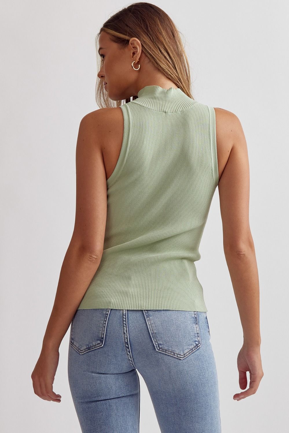 Mock Sleeveless Top