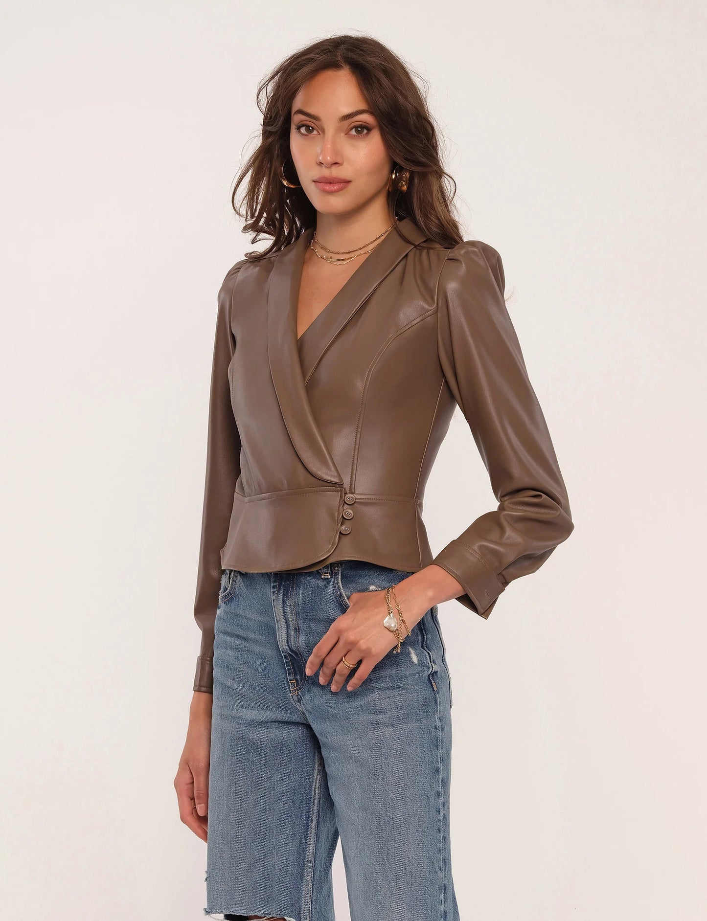 Palma Leather Top