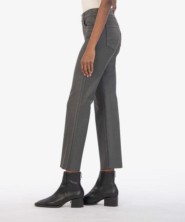 KUT Kelsey Coated High Rise Ankle Flare