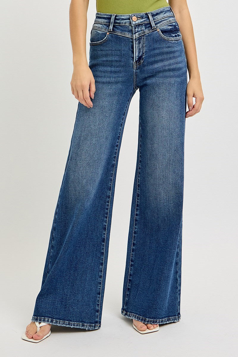 HIGH RISE WIDE JEANS
