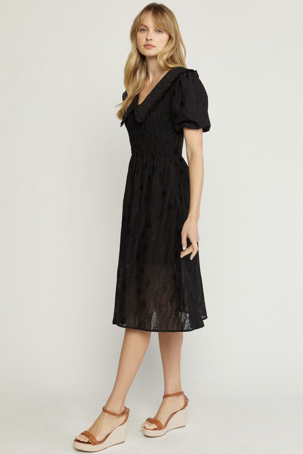 Eyelet Black Dress Elevate Your Everyday Eyelet Black Dress Elevate Your Everyday
